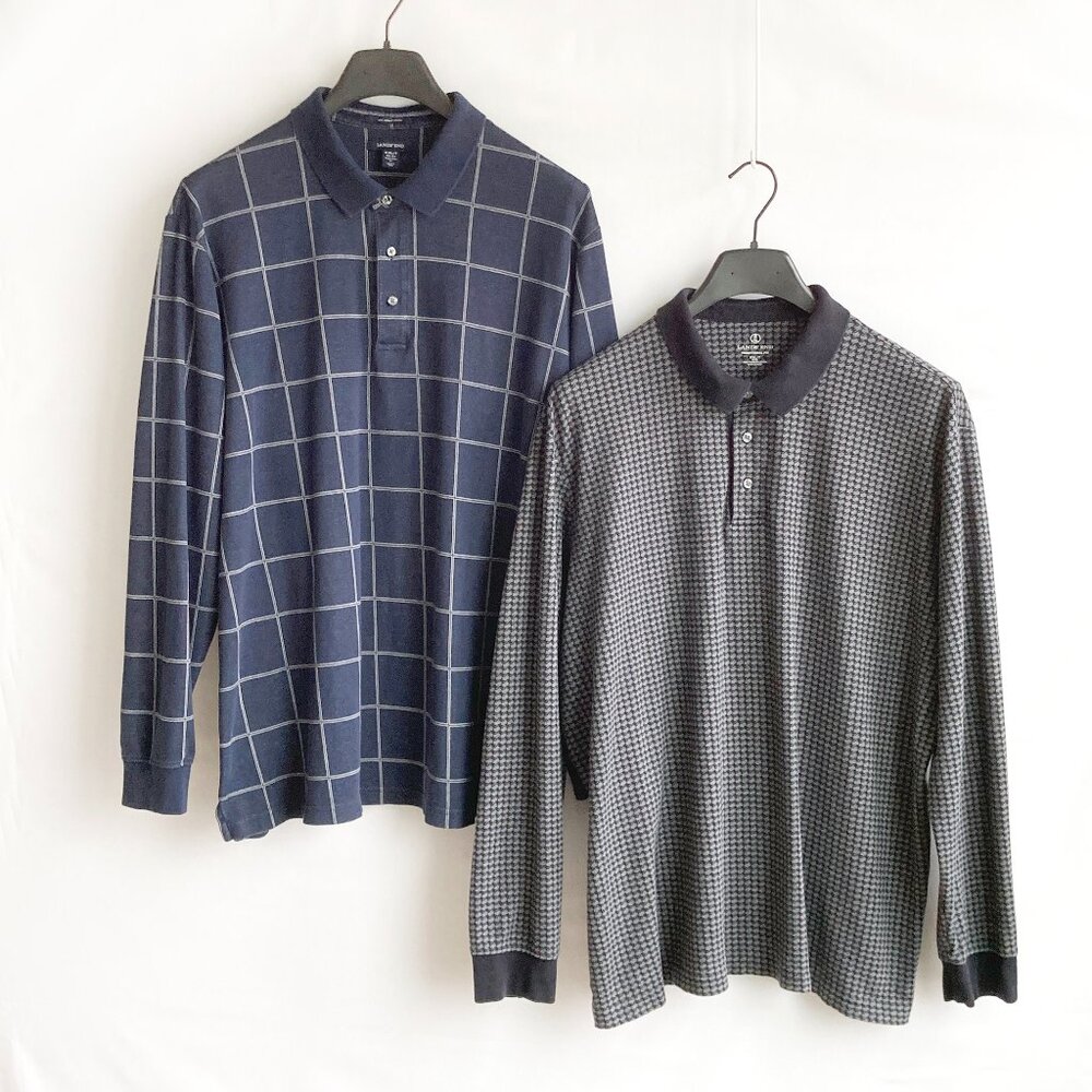 Lands End Polos Lot of 2 Supima Cotton